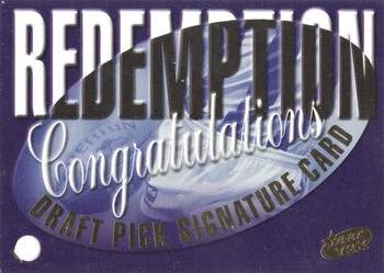 2000 Select AFL Millennium - Draft Pick Signature Redemptions #DSR2 Paul Hasleby Front
